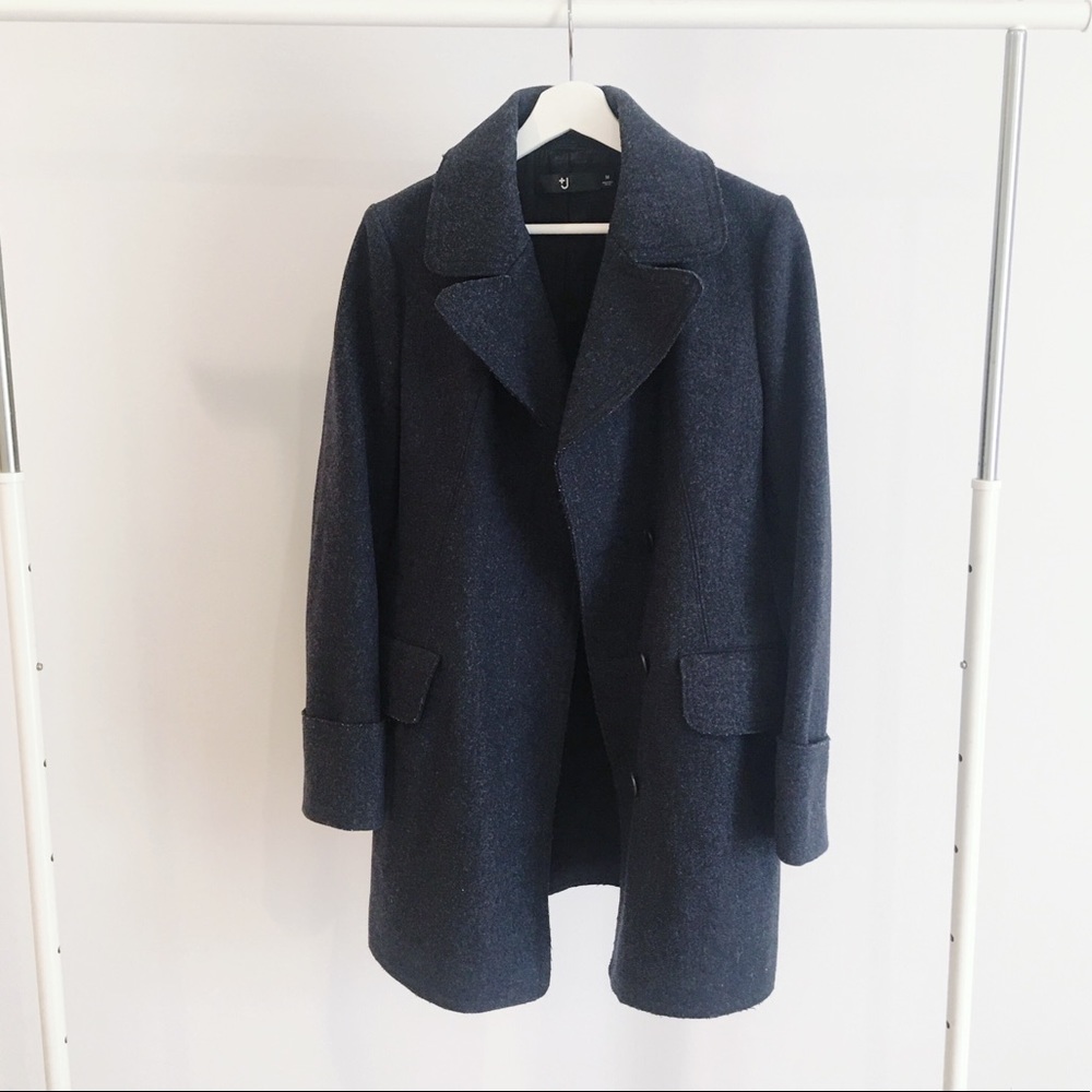 Uniqlo x Jil Sander Navy Wool Winter Coat, M